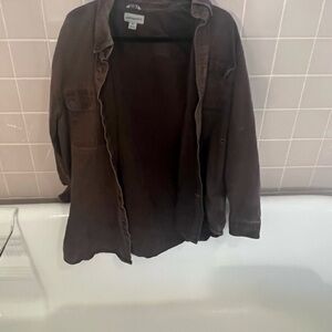 Carhartt Men's Dark Brown Shirt Jacket